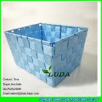 LDKZ-033 Various candy color storage basket pp tute woven home straw laundry