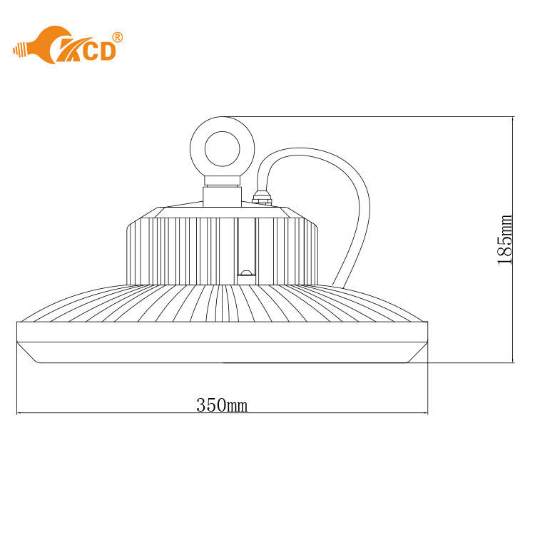 SMD 150W 6500K 350*185mm Warehouse High Bay Lighting