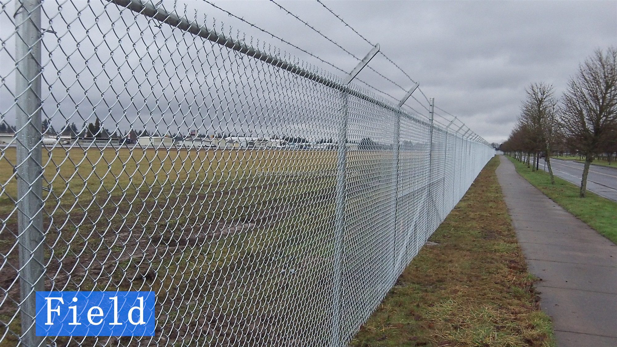Airport Perimeter Security Electric Fence with Heat Treatment and Waterproof Design