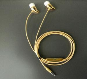 China 2017 best sellers metal earphone mobile-phone headphone pepper earphone fashion gloden headphone wholesale