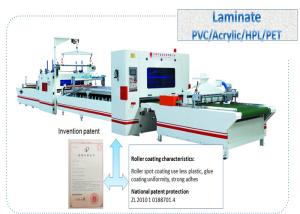 China PVC Film Industrial Woodworking Coating Laminating Machine PET Acrylic Sheet PUR Glue wholesale