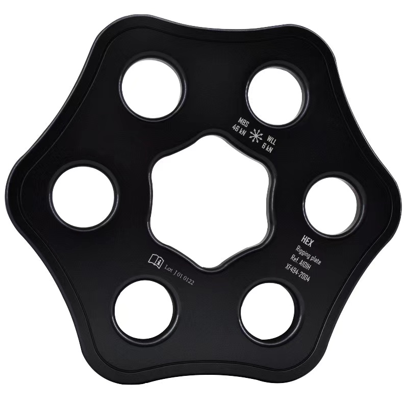 Versatile Multi-Hole Force Distribution Plate Climbing Gear Anchor Point Equipment