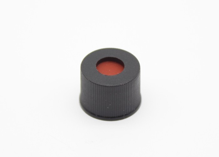 12mm Threaded Plastic Caps , Black Polypropylene Small Plastic Caps