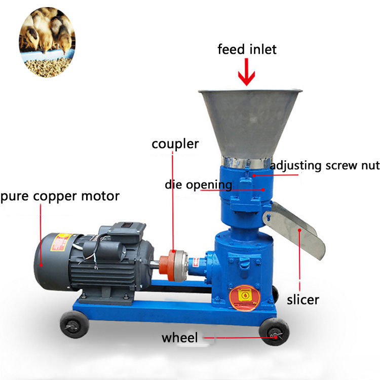 Animal Feed Pellet Machine Pelletizer Machine For Animal Feeds Chicken Feed Pellet Machine