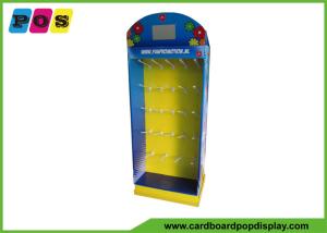 China Floor Standing Cardboard Display Stands , Peg Board PDQ Retail Display For Point Of Sale HD012 wholesale