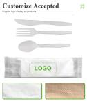 160mm CPLA Biodegradable Plastic Spoons