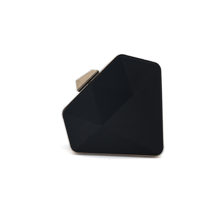 Pentagonal Shape Gold Metal Clasp Box Clutch Frames For Woman Evening Bag