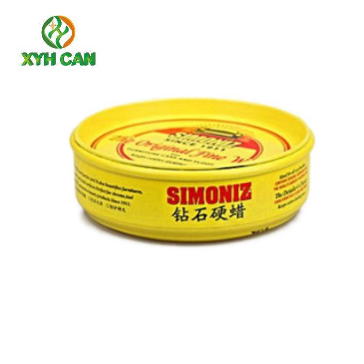 Wax Tin Can Fashion Empty Plastic Lids Tinplate Containers 200g-268g Volume