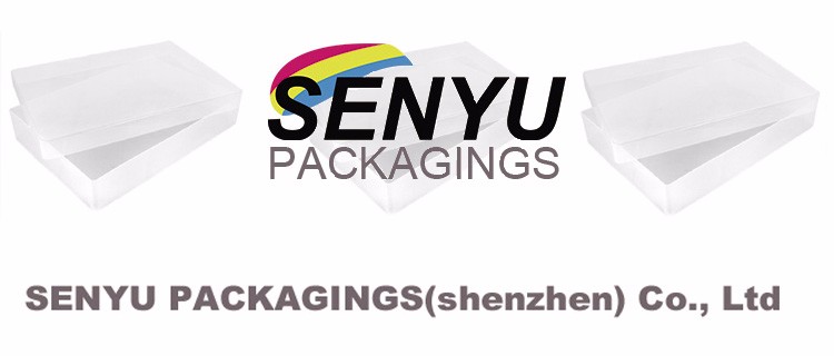 300g cardboard white window pvc box with your logo and custom surface coating and color printing