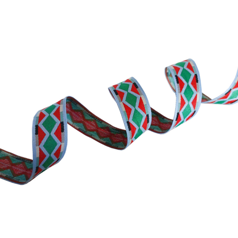 Woven 1.5 Inch Polyester Webbing Jacquard Elastic Band Pantone Color
