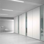 Melamine Board Movable Partition Walls , Aluminum Sliding Room Partitions