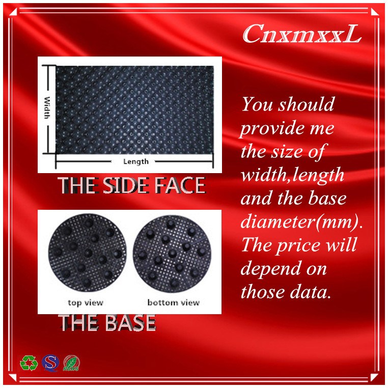 HDPE material black plastic root control pots for Locust