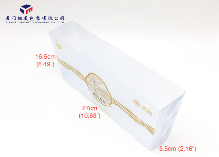 Two Ends Open 0.35MM Matte PVC Custom Made Plastic Boxes 27X5.5X16.5CM