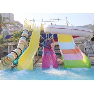China Fiberglass Large Pool Slide Swimming Pool Water Slide With Pool wholesale