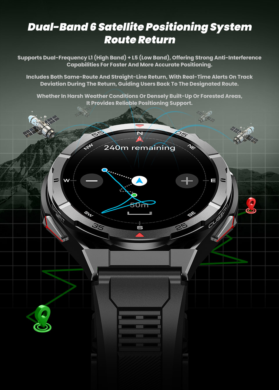 2025 X2 GPS Smart Watch for Men with 1.43" AMOLED Display and 150 Sports Modes