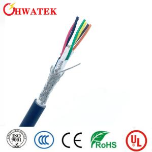 China Tinned Copper Stranded 30V 80℃ Cable 6C X 28 AWG PVC BRIGHT YL 0.62MM wholesale