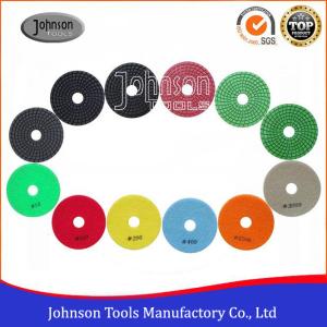 China Circular Shape Wet Granite Polishing Pads , Spiral Diamond Polishing Tools wholesale