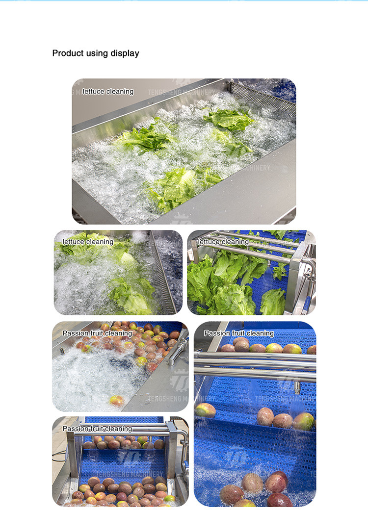 Canteens Turbidity Reduce Fruit And Vegetable Washing Machine Sediment Discharge