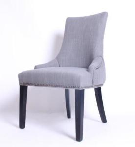 China Linen fabric upholstery arm chair/wooden dining chair/desk chair wholesale