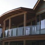 12mm Frameless Tempered Glass Railing Aluminium Glass Balcony Railing High