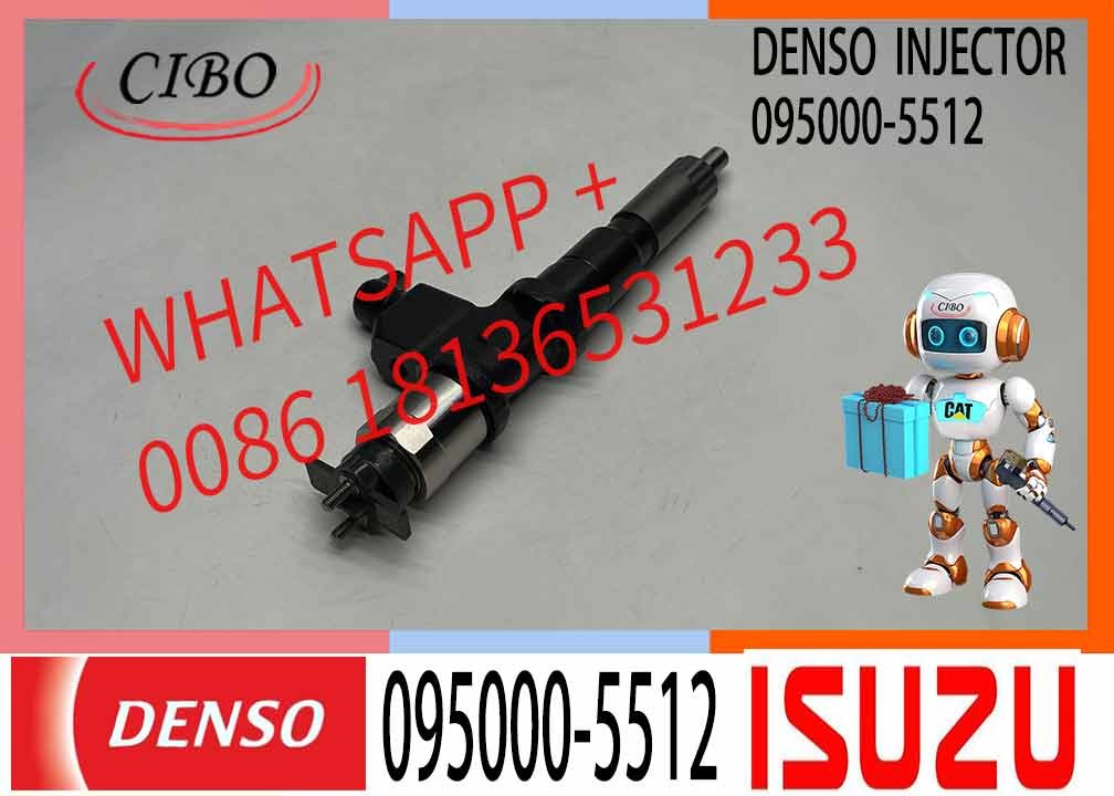 High Quality Common Rail Injector 095000-5512 095000-5513 095000-5514 For 6WF1 6WG1 Diesel Nozzle Assembly