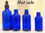 Blue 100ml Dropper Bottle Serum Frosted Glass Dropper Bottles