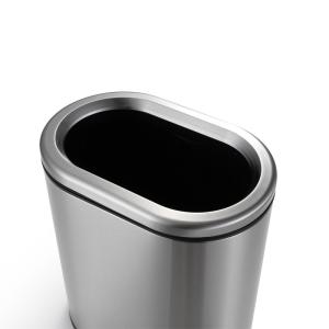 China 12L Anti Smudge Stainless Steel Bathroom Trash Can wholesale