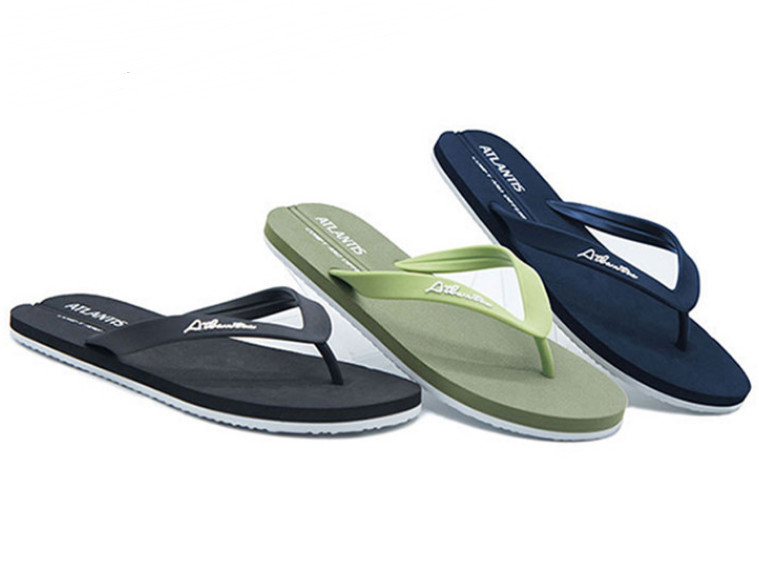 Print Summer EVA Male Flip Flop Printing Navy Flip Flops