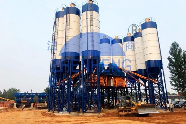 HZS120 Wet Mix Concrete Plant, JS2000 Automatic Aggregate Industries Concrete