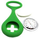 Sky Blue Silicone Gel Nurses Fob Watch With Japan PC21S Movement
