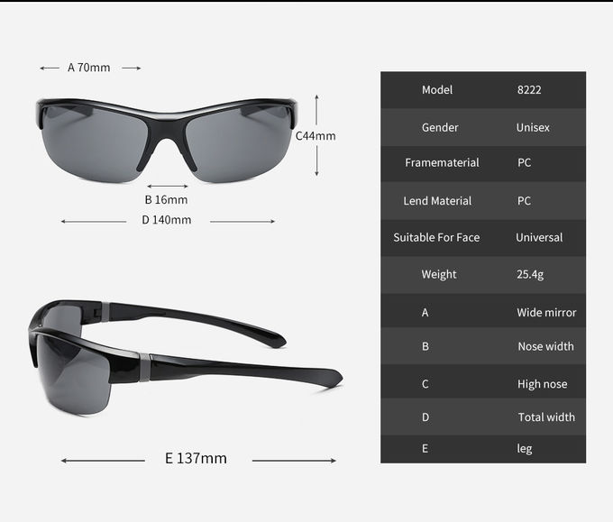 PC Lens UV Protection Sports Sunglasses Explosion Proof Riding Windproof Cycling Glasses