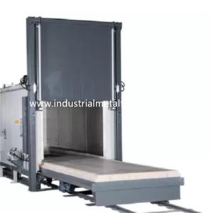 China Bogie Hearth Heat Treatment Furnace Tilting Trolley 65KW 18Ton 1100*550*450 wholesale