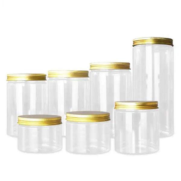 Best Selling Cosmetic Plastic Jar 500ml Food Grade Plastic Jars Wide Mouth