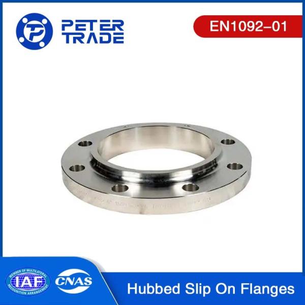 Quality DN 10 To DN1000 EN1092-01 PN16 Carbon Steel/Stainless Steel Slip On Flange Hub Raised Face / Flat Face for sale
