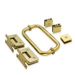 Brushed Nickel Finish Stainless Steel Shower Hinge and Glass Clamp Kit for Glass