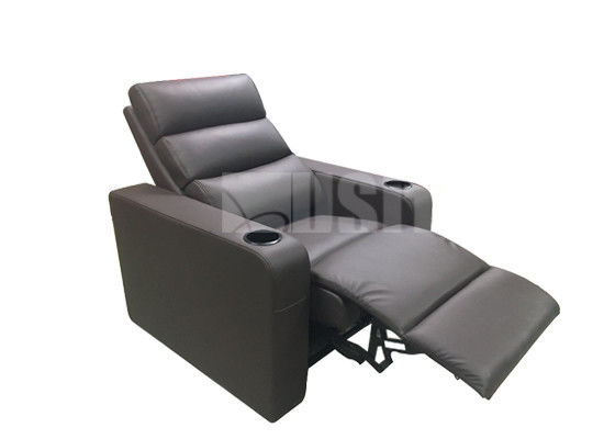 Big Size Electric Home Theatre Lounge , Electric Power Recliner Sofa Dark Brown