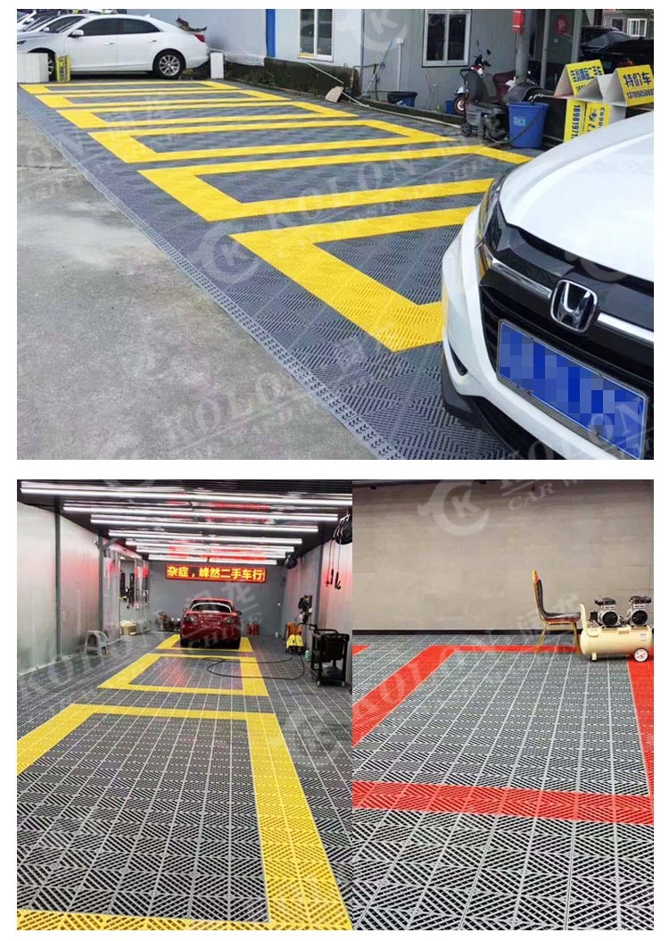 Plastic PP Interlocking Garage Floor Tile 2.0cm 3.0cm 4.0cm 5.0cm 6.0cm
