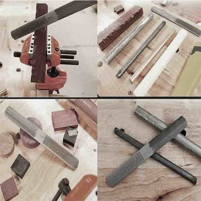 Way Wood Rasp File, Premium Grade High Carbon Hand File and Round Rasp, Half Round Flat &amp; Needle Files. Best Wood Rasp Set