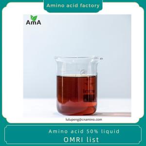 China Organic Plant Fertilizer Solution: Certified OMRI amino acid 50% Liquid Plant Fertilizer for Organic Farming &amp; Gardening wholesale