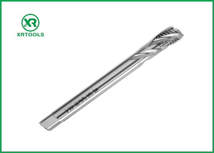 Metric Milling Machine Spiral Flute Tap DIN 376 With White Finish Through Hole