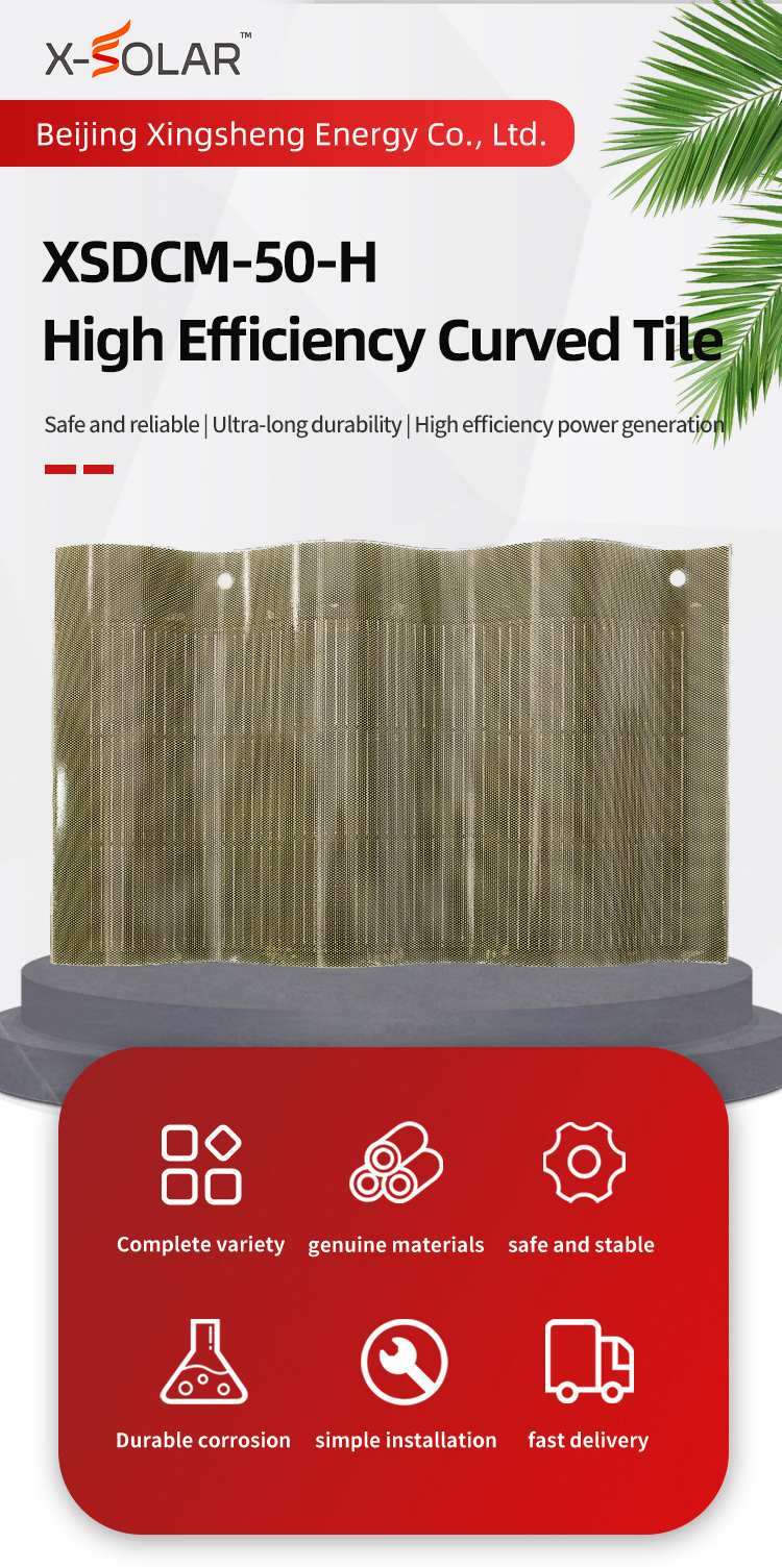 Curved Solar BIPV Tiles for Innovative Sustainable Energy Solutions
