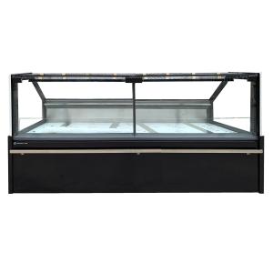 China Refrigerated Meat Display Cases Come With Stainless Steel Interiors wholesale