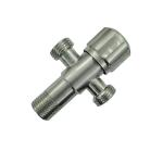 Sanitary Fitting 3 Way Angle Valve For Shower Stainless Steel