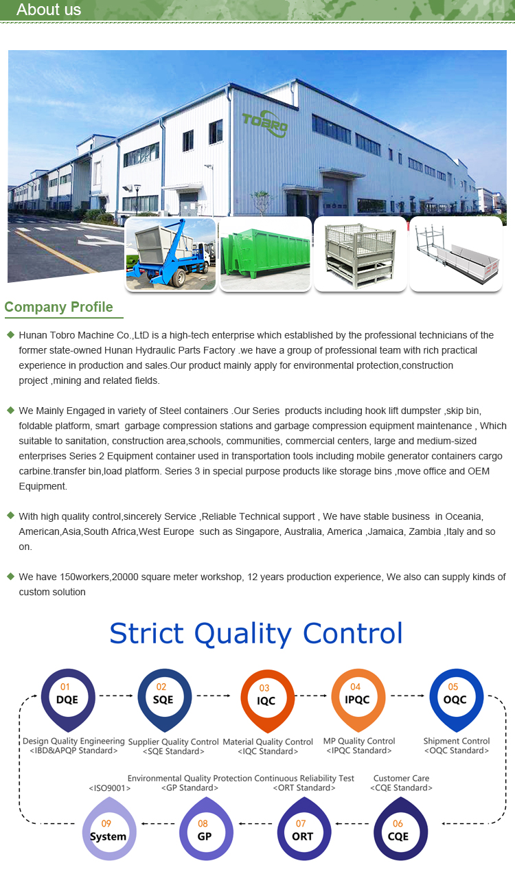 Mining Grade Hook Lift Bin 10 - 50 Tonne Load Capacity RoRo For Harsh Conditions