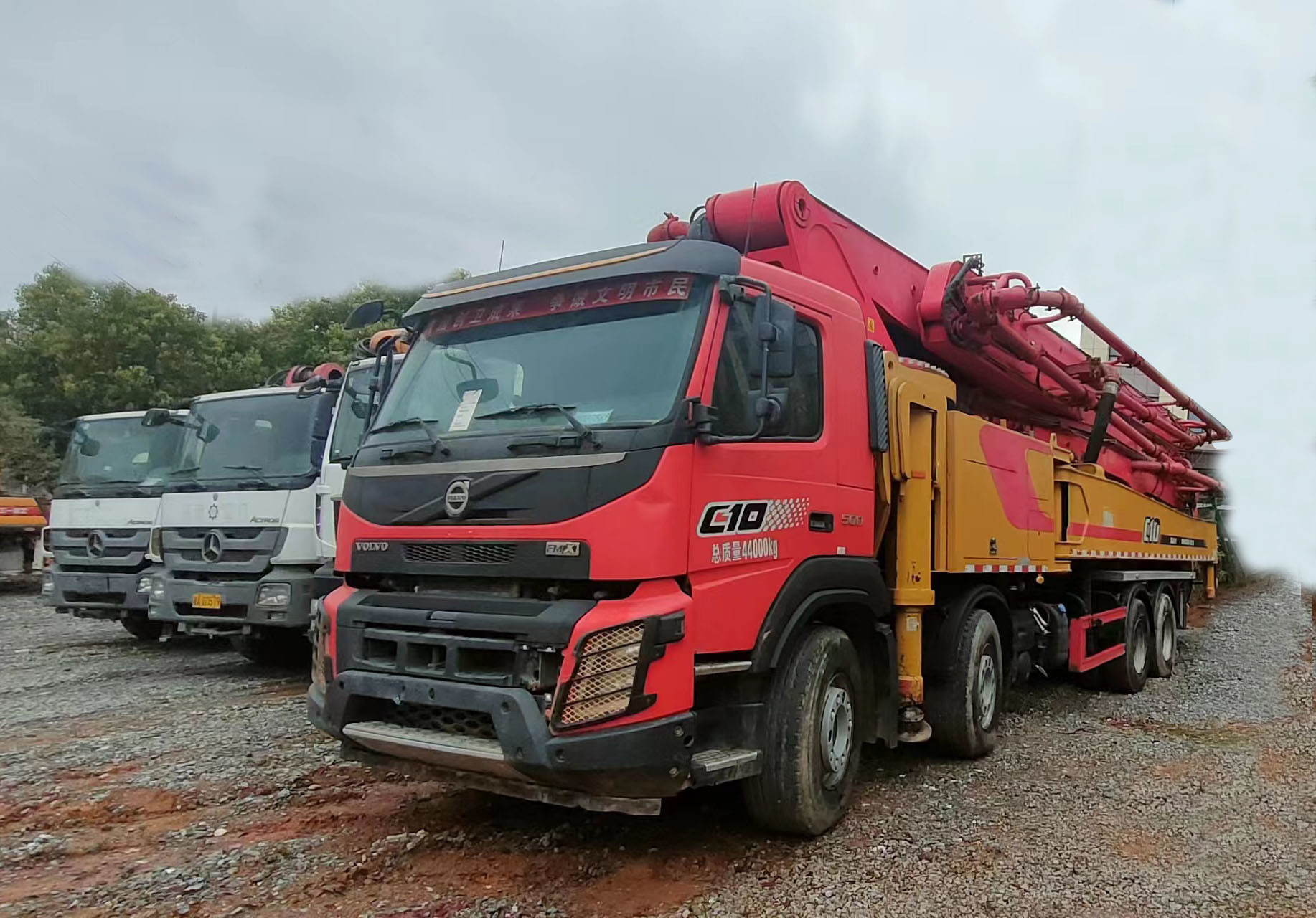 Sany Used Concrete Pump Truck 62m Truck Mounted Concrete Pump Second Hand