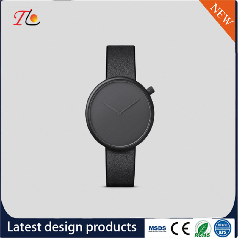 Wholesale PU Women's Watch PU Band Alloy Shell Fashion Watch Simple Style Monochrome Watch Classic Style Can Be Customiz