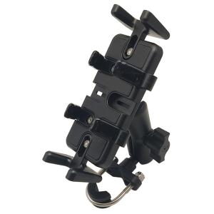 China 0.2kgs Motorcycle Handlebar Phone Mount , 6.3&quot; 4.7&quot; Smartphone Handlebar Mount wholesale