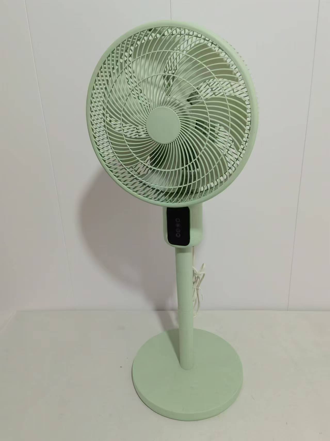 Automatic Shaking Head Circulation Fan 12 inch LED Display Vertical Floor Cooling Fan