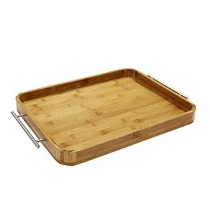 China Multi functional wooden butlers tray with handles wholesale