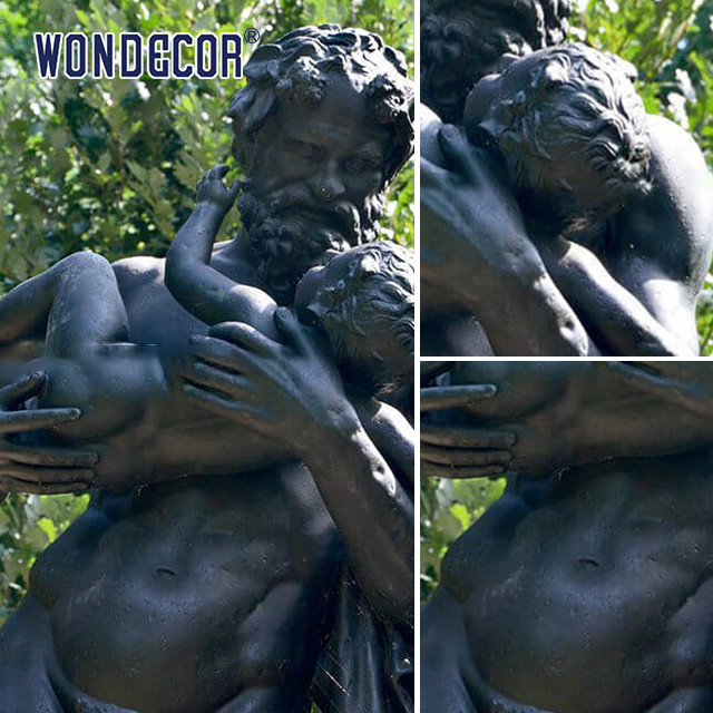 Large Outdoor Bronze Statues Silenus And Dionysus